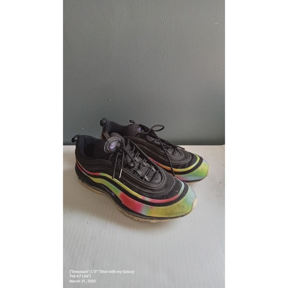 Nike Air Max 97 G NRG Tie Dye Black Multi Color Golf Shoes CK1219-001 Mens